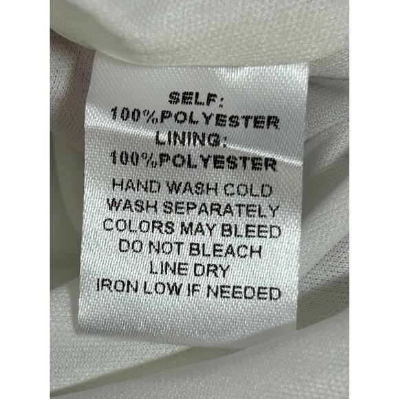 Fashion Nova Feels Like Destiny Maxi Dress Blue Combo Size 3X Asymmetrical - Picture 10 of 13